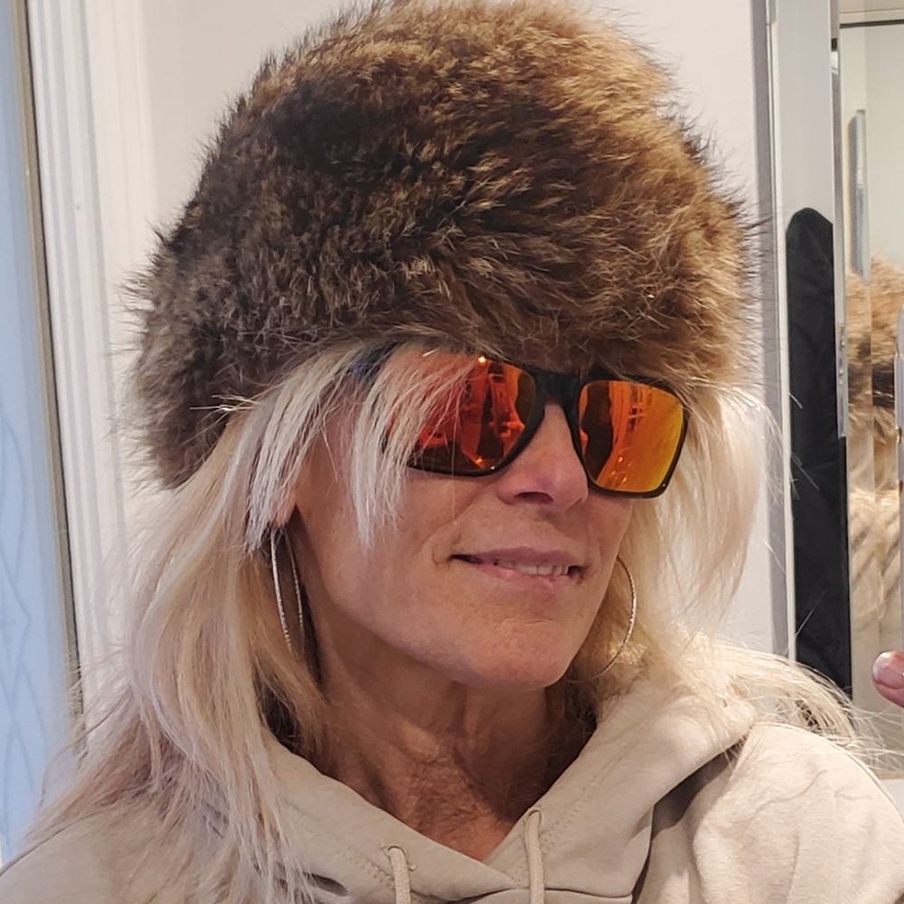 Vintage Raccoon Fur Hat Unisex